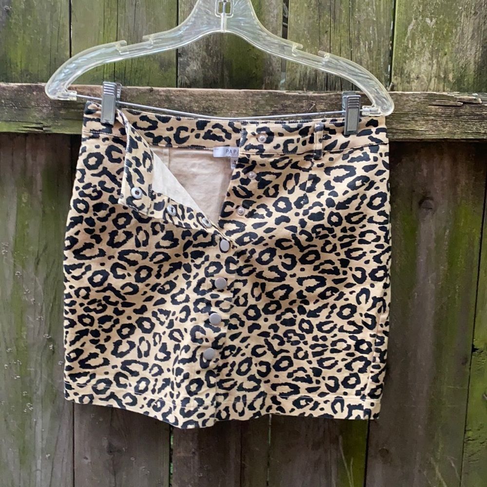 Papaya leopard print skirt sz. M